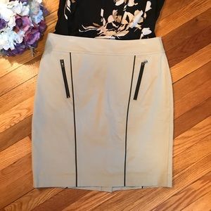Ann Taylor Khaki Tan Skirt